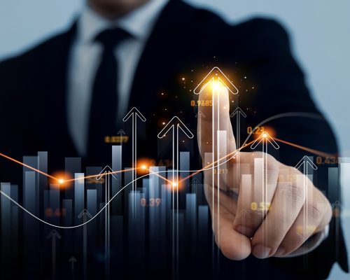 Analysis finance grow graph and market  investment. Financial  business plan,earnings,sale and strategy. Stock market chart, exchange financial growth diagram.